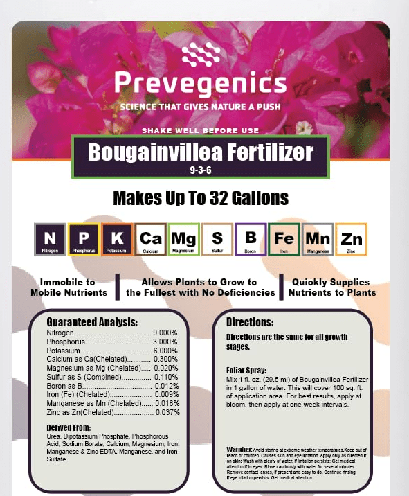 Fertilizante para bugambilias